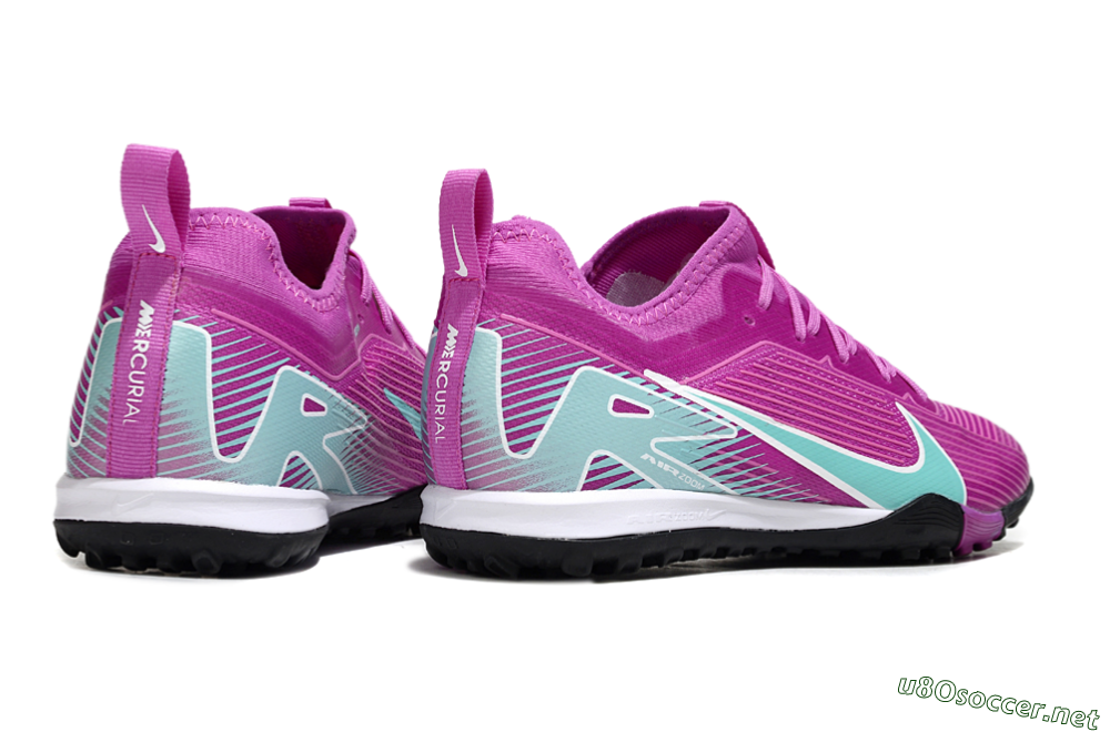 Unisex Nike Air Zoom Mercurial Vapor 16 Pro TF Football Shoes - Purple/Jade/White 6