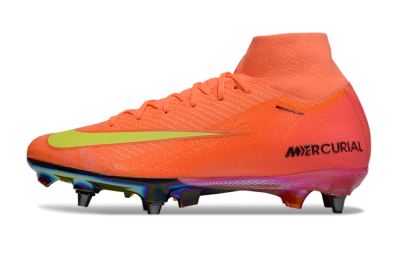 Men's Nike Air Zoom Mercurial Superfly 10 Elite SG Football Boots - Red/Yellow/Black
