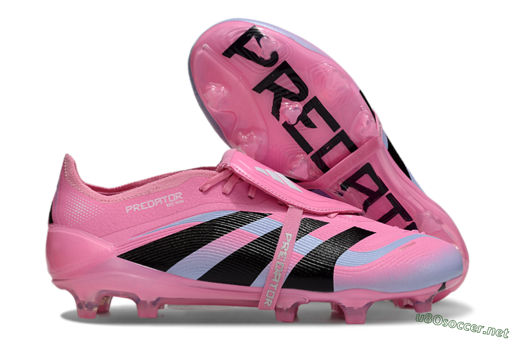 Men's Adidas Predator Elite 25 Foldover Tongue FG Football Boots - Pink/Black/Jade 2