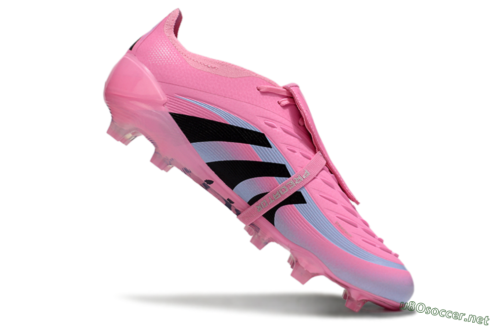 Men's Adidas Predator Elite 25 Foldover Tongue FG Football Boots - Pink/Black/Jade 4