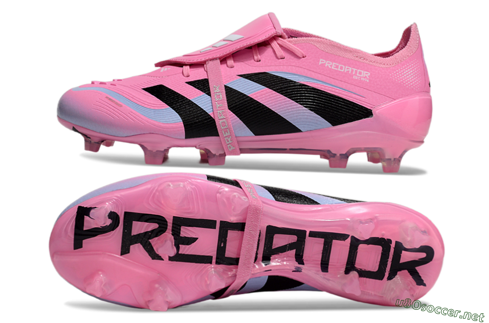 Men's Adidas Predator Elite 25 Foldover Tongue FG Football Boots - Pink/Black/Jade 1