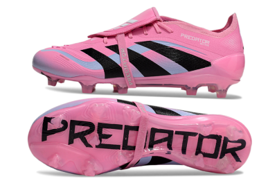 Men's Adidas Predator Elite 25 Foldover Tongue FG Football Boots - Pink/Black/Jade