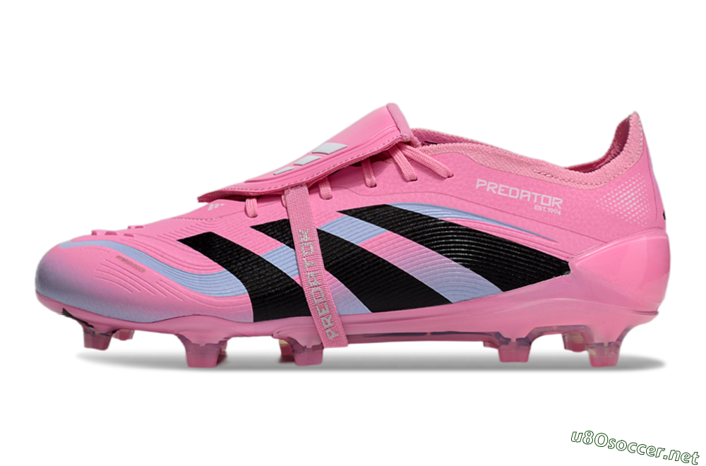 Men's Adidas Predator Elite 25 Foldover Tongue FG Football Boots - Pink/Black/Jade 0