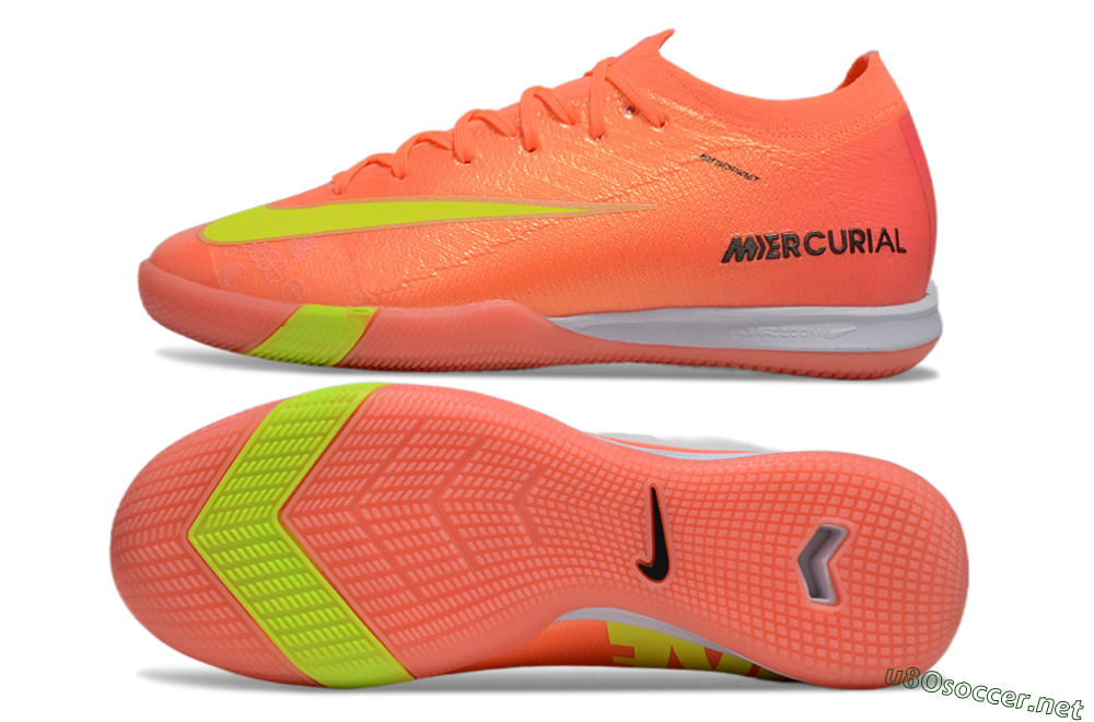 Men's Nike Air Zoom Mercurial Vapor 16 Elite IC Football Shoes - Red/Yellow/White 1