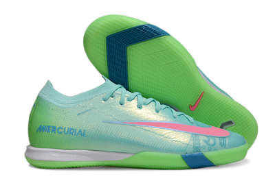 Men's Nike Air Zoom Mercurial Vapor 16 Elite IC Football Shoes - Jade/Pink/Yellow