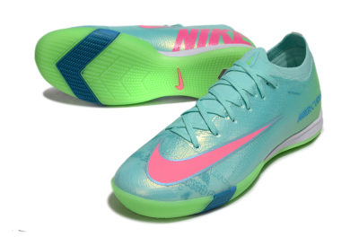 Men's Nike Air Zoom Mercurial Vapor 16 Elite IC Football Shoes - Jade/Pink/Yellow