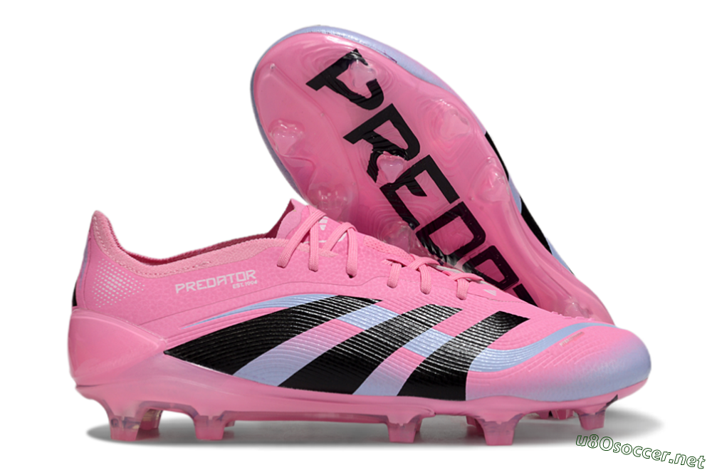 Men's Adidas Predator Elite 25 FG Football Boots - Pink/Black/Jade 2