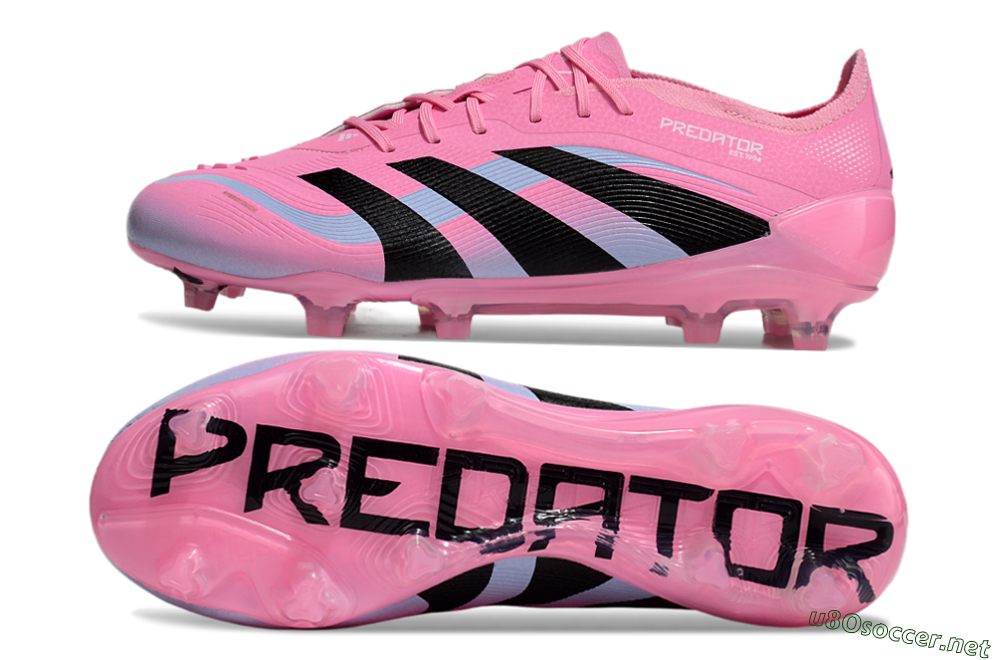Men's Adidas Predator Elite 25 FG Football Boots - Pink/Black/Jade 1