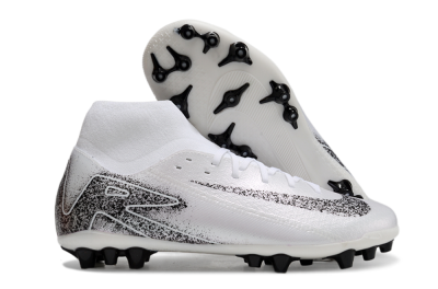 Men's Nike Air Zoom Mercurial Superfly 10 Acadamy AG Football Boots - White/Black