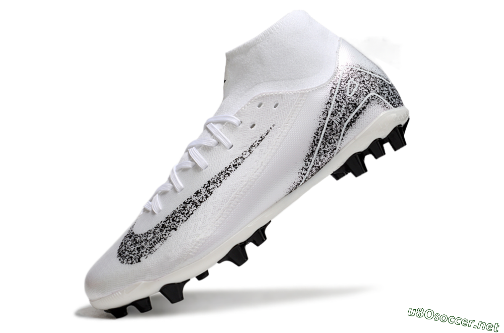 Men's Nike Air Zoom Mercurial Superfly 10 Acadamy AG Football Boots - White/Black 5
