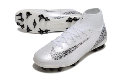 Men's Nike Air Zoom Mercurial Superfly 10 Acadamy AG Football Boots - White/Black