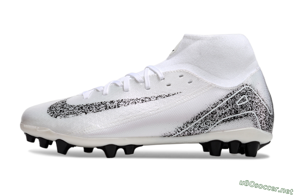 Men's Nike Air Zoom Mercurial Superfly 10 Acadamy AG Football Boots - White/Black 0