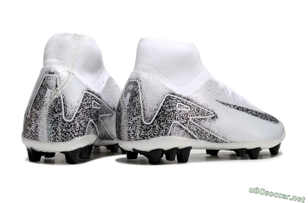 Men's Nike Air Zoom Mercurial Superfly 10 Acadamy AG Football Boots - White/Black 6