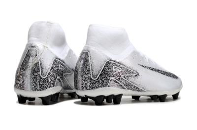 Men's Nike Air Zoom Mercurial Superfly 10 Acadamy AG Football Boots - White/Black