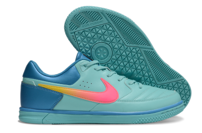 Men's Nike Street Gato IC Football Shoes - Jade/Pink/Yellow/Blue