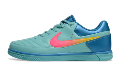 Men's Nike Street Gato IC Football Shoes - Jade/Pink/Yellow/Blue