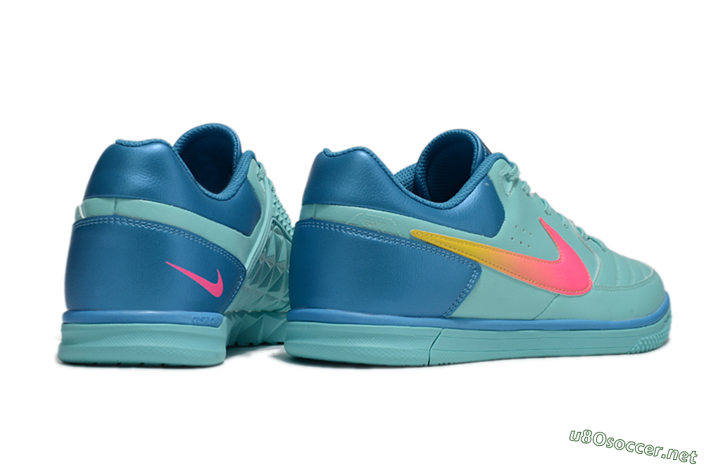 Men's Nike Street Gato IC Football Shoes - Jade/Pink/Yellow/Blue 6