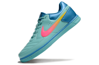 Men's Nike Street Gato IC Football Shoes - Jade/Pink/Yellow/Blue