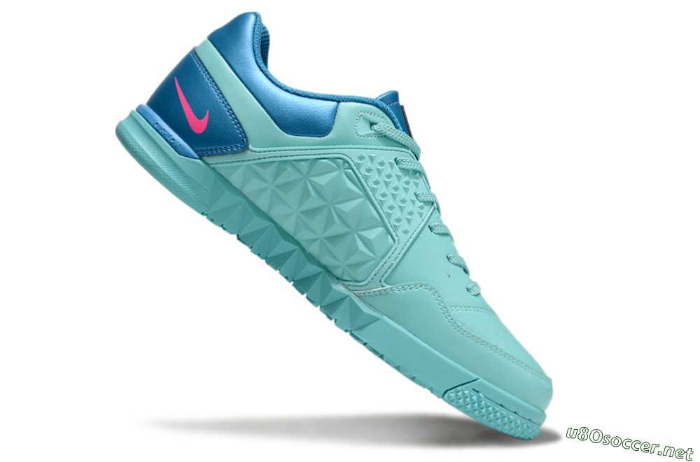 Men's Nike Street Gato IC Football Shoes - Jade/Pink/Yellow/Blue 4