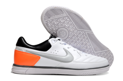 Men's Nike Street Gato IC Football Shoes - White/Grey/Yellow/Black