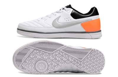 Men's Nike Street Gato IC Football Shoes - White/Grey/Yellow/Black