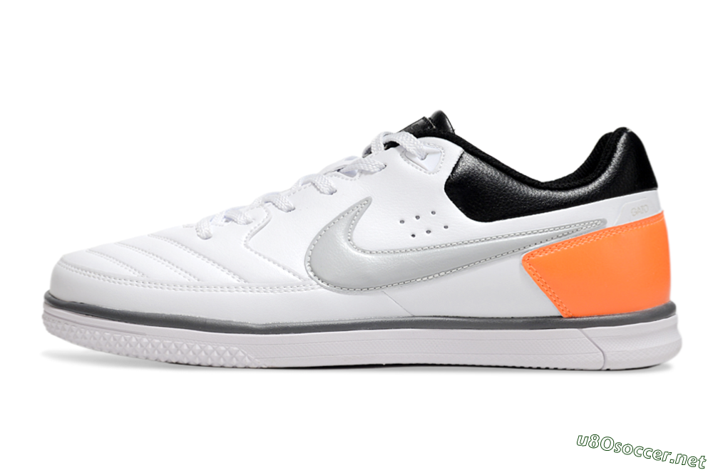Men's Nike Street Gato IC Football Shoes - White/Grey/Yellow/Black 0