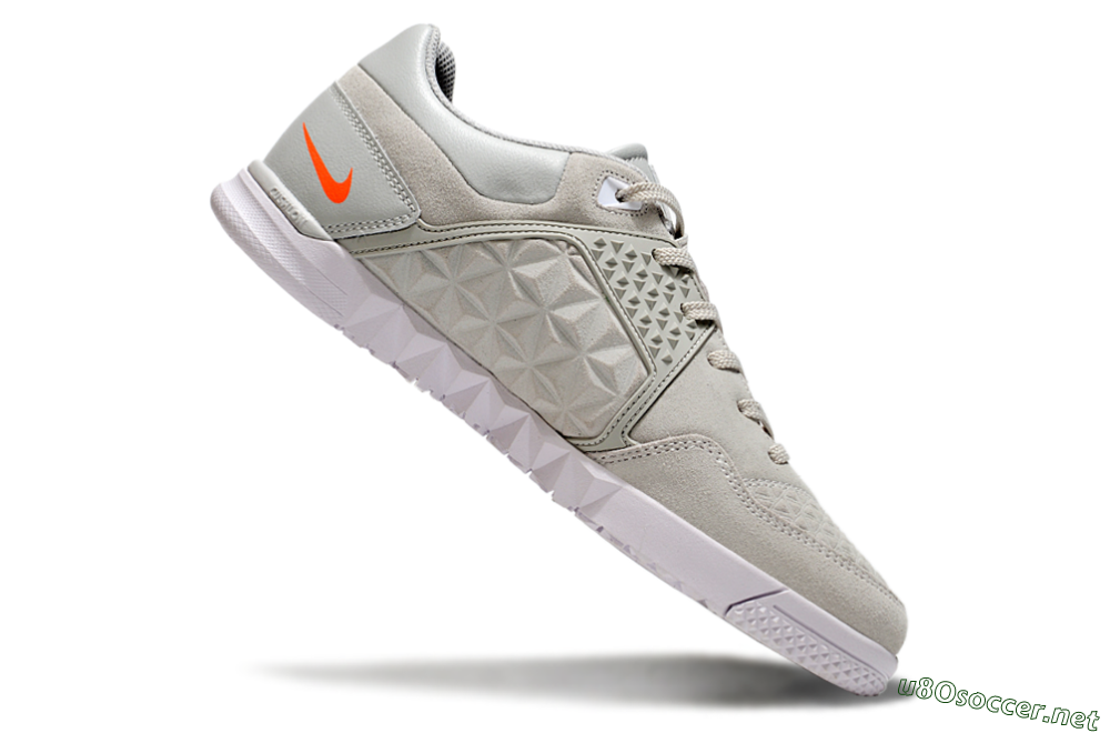 Men's Nike Street Gato IC Football Shoes - Grey/Black/Yellow 4