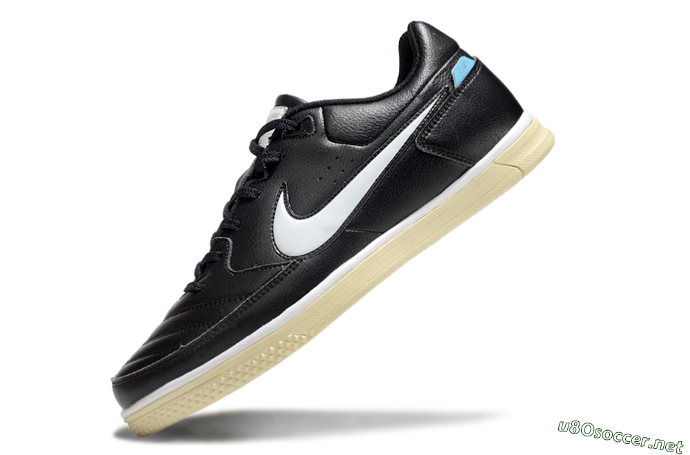 Men's Nike Street Gato IC Football Shoes - Black/White/Beige 5