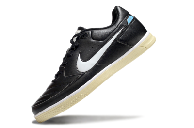 Men's Nike Street Gato IC Football Shoes - Black/White/Beige