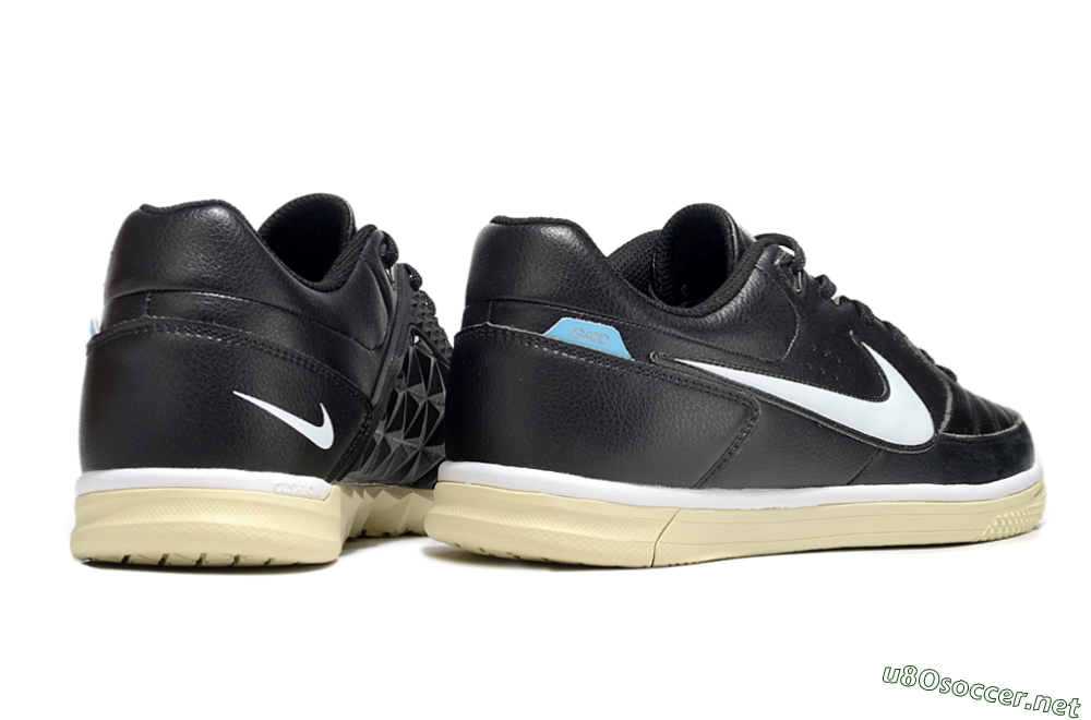 Men's Nike Street Gato IC Football Shoes - Black/White/Beige 6