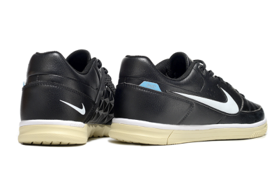 Men's Nike Street Gato IC Football Shoes - Black/White/Beige