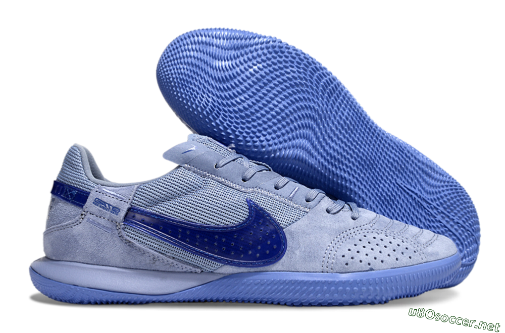 Men's Nike Street Gato IC Football Shoes - Blue/Blue 2