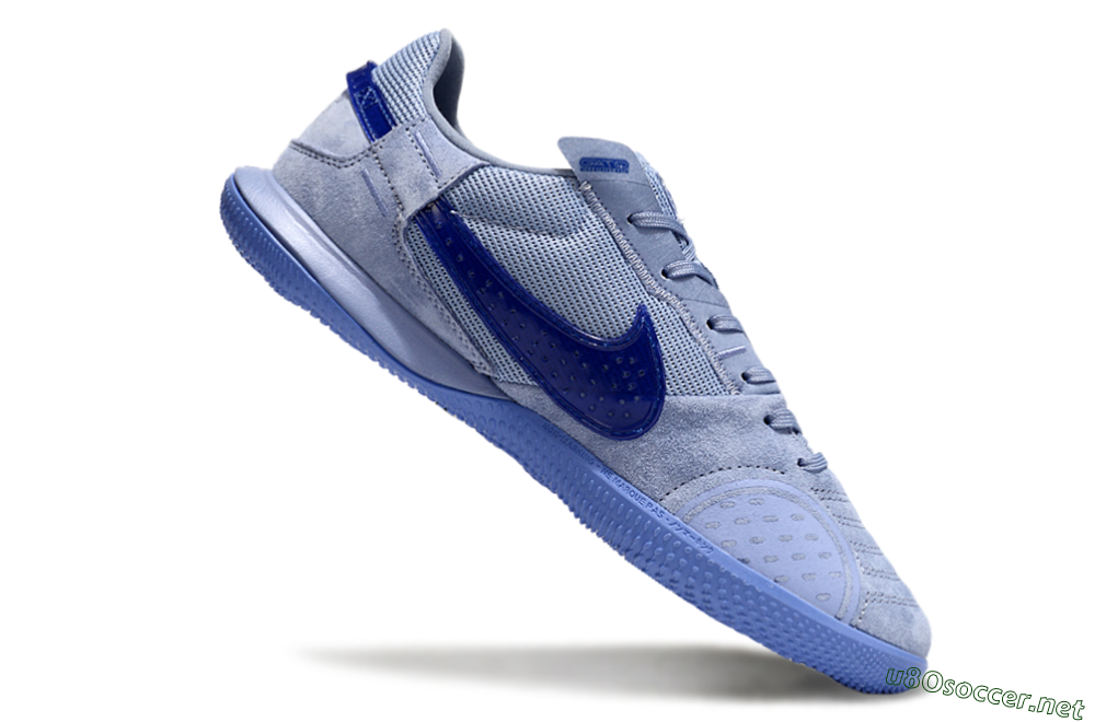 Men's Nike Street Gato IC Football Shoes - Blue/Blue 4