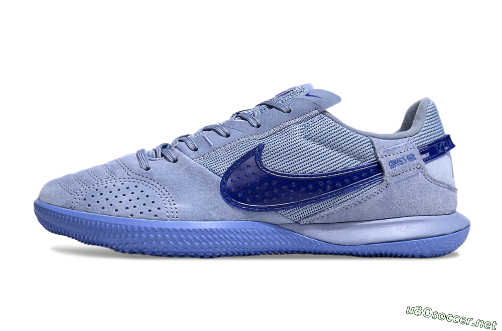 Men's Nike Street Gato IC Football Shoes - Blue/Blue 0