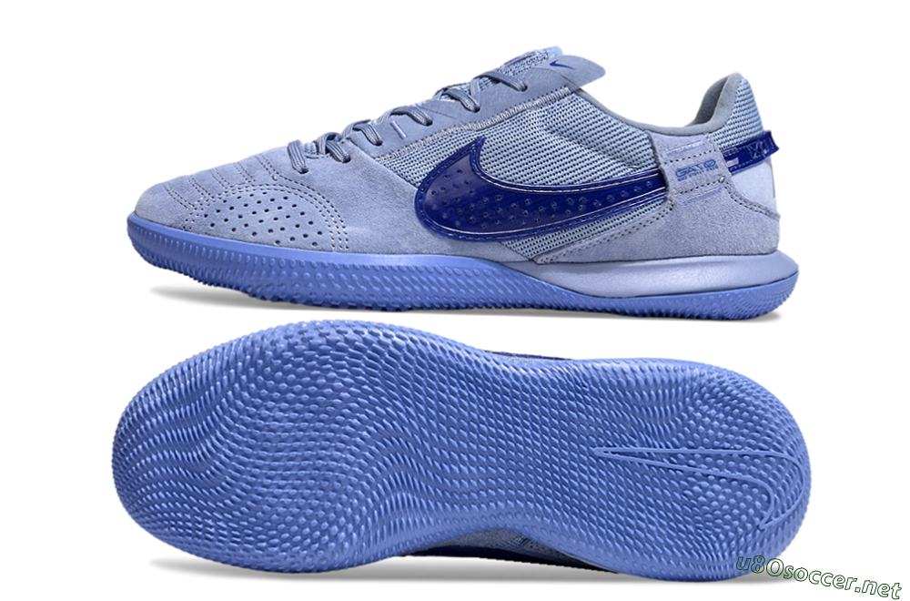 Men's Nike Street Gato IC Football Shoes - Blue/Blue 1