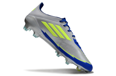 Men's Adidas F50 Elite FG Football Boots - Silver/Yellow/Blue