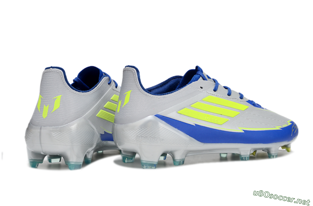 Men's Adidas F50 Elite FG Football Boots - Silver/Yellow/Blue 6
