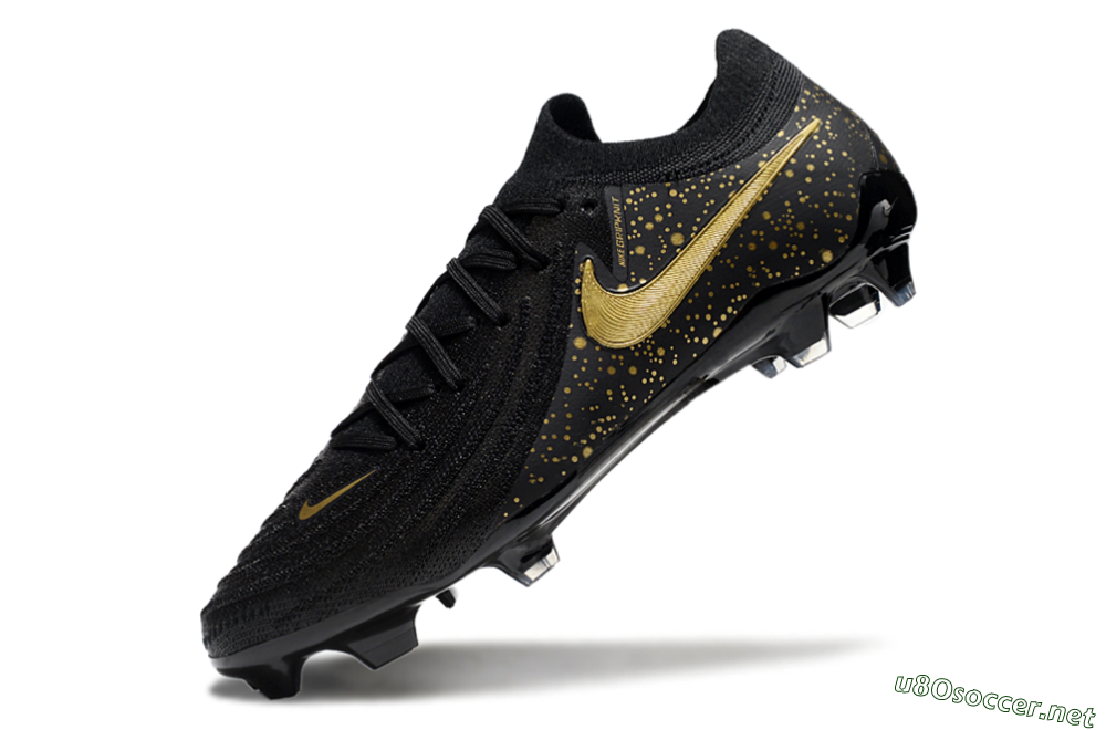 Men's Nike Phantom Luna Elite NU FG Football Boots - Black/Gold/Blue 5