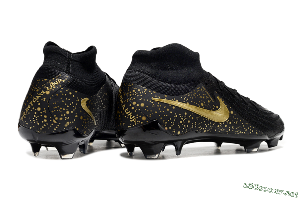 Men's Nike Phantom Luna Elite NU FG Football Boots - Black/Gold/Blue 6