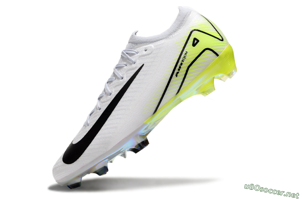 Unisex Nike Air Zoom Mercurial Vapor 16 Elite FG Football Boots - White/Black/Yellow 5