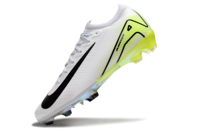 Unisex Nike Air Zoom Mercurial Vapor 16 Elite FG Football Boots - White/Black/Yellow