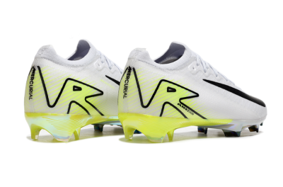 Unisex Nike Air Zoom Mercurial Vapor 16 Elite FG Football Boots - White/Black/Yellow