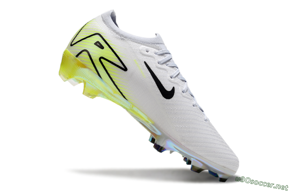 Unisex Nike Air Zoom Mercurial Vapor 16 Elite FG Football Boots - White/Black/Yellow 4