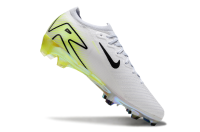 Unisex Nike Air Zoom Mercurial Vapor 16 Elite FG Football Boots - White/Black/Yellow