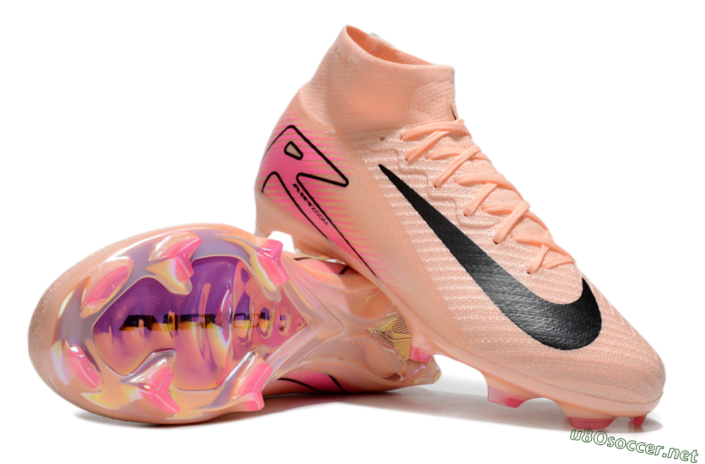 Unisex Nike Air Zoom Mercurial Superfly 10 Elite FG Football Boots - Pink/Black 1