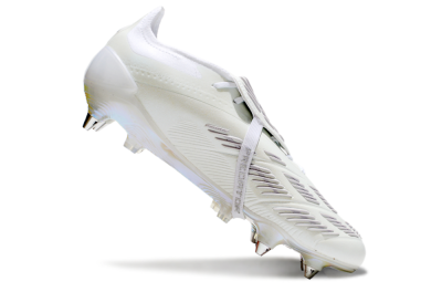 Men's Adidas Predator Elite 25 Foldover Tongue SG Football Boots - Beige/Silver/White