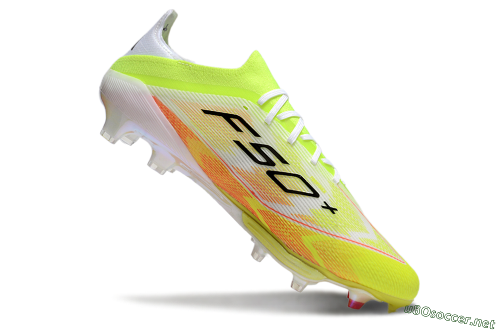 Men's Adidas F50+ Elite Lightstrike FG Football Boots - Yellow/White/Black 4
