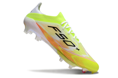 Men's Adidas F50+ Elite Lightstrike FG Football Boots - Yellow/White/Black