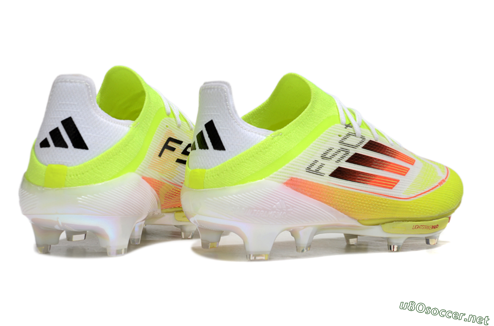 Men's Adidas F50+ Elite Lightstrike FG Football Boots - Yellow/White/Black 6