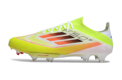Men's Adidas F50+ Elite Lightstrike FG Football Boots - Yellow/White/Black